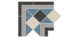 Top Cer Amsterdam Corner Микс Матовый Угол 24x24 см
