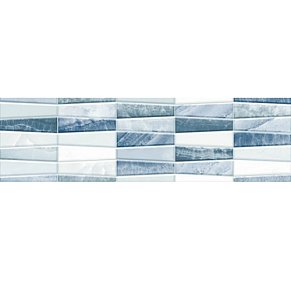 Unitile (Шахтинская плитка) Аника 01 Декор Голубой 7,5х25 см