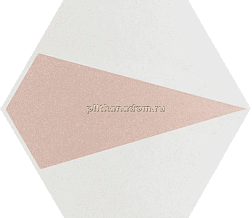 Paradyz Esagon Concrete Silver D Декор 19,8х17,1 см