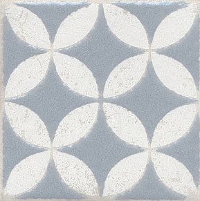Керама Марацци Амальфи STG-A401-1266 Орнамент серый Вставка 9,9х9,9 см