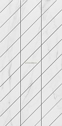 Ametis Supreme Platinum Фальшмозаика SM01 Corner Белый Неполированный Декор Правый 30x60 см