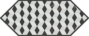 Kerama Marazzi Келуш HGD-A483-35006 Декор 4 Черно-белый Матовый 14х34 см