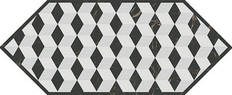 Kerama Marazzi Келуш HGD-A483-35006 Декор 4 Черно-белый Матовый 14х34 см