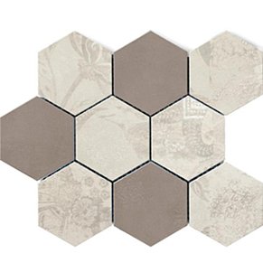 Polcolorit Modern DH Beige-Taupe Mosaic Hex Mix Мозаика 30х30 см
