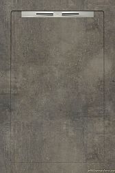 Aquanit Slope Душевой поддон из керамогранита, цвет Beton Antrasit, 90x135