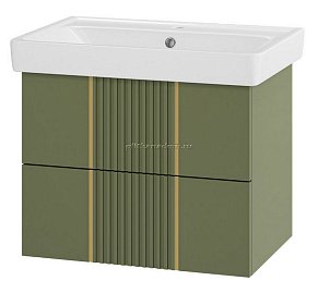 Brevita Vega-70 Тумба подвесная 2 ящ. олива