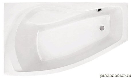 Santek Майорка XL 1WH112366 Акриловая ванна асимметричная 160х95 левосторонняя с гидромассажем Базовая Плюс