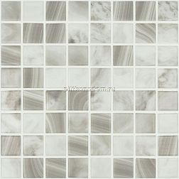 Vidrepur Nature Pearl River №5700 (на сетке) Серая Матовая Мозаика 31,7х31,7 (3,8х3,8)
