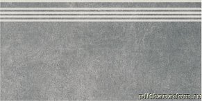 Керама Марацци Королевская дорога Керамогранит обрезной серый темный SG614600R-GR Ступень 30х60 см