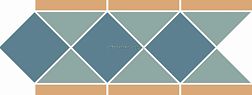 Top Cer Portree Blue Border Синий Матовый Бордюр 19x42,2 см