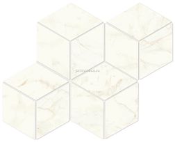 Atlas Concorde Marvel Shine Calacatta Delicato Esagono Lapp Бежевая Лаппатированная Мозаика 30х35 см