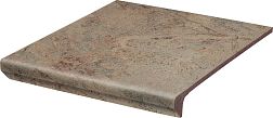 Paradyz Mattone Pietra Beige Бежевая Матовая Ступень простая с капиносом 30х33 см