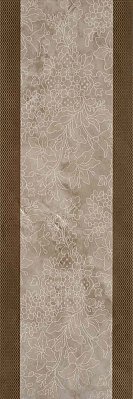 Serra Incanto 572 Brown Floral Dеcor Glossy Декор 30х90 см