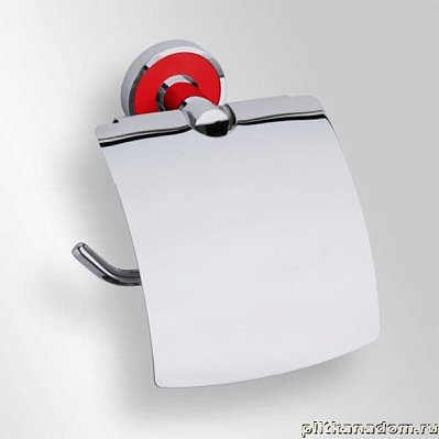 Bemeta Trend-i 104112018c Запасной держатель бумаги с крышкой, красная основа