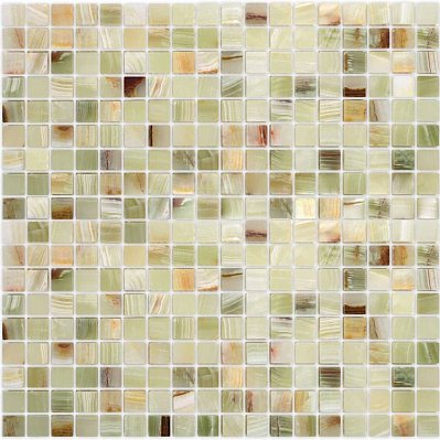 Caramelle Pietrine 7 мм Onice Verde Oliva Pol Микс Полированная Мозаика 30,5х30,5х0,7 (1,5х1,5) см
