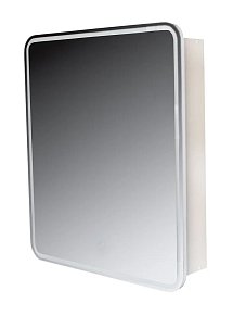 El Fante Каре Зеркало-шкаф 70х80 с подсветкой, сенсор на зеркале
