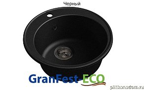 GranFest Eco-08 Композитная кухонная мойка 48, черный