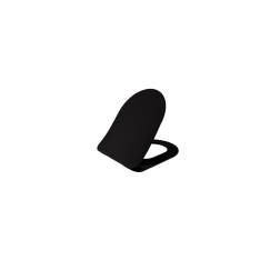 Creavit Duck KC0903.01.1400E Крышка черная матовая дуропласт с микролифтом (съемная)