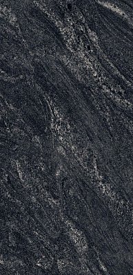 Flavour Granito Earthan Black Glossy Черный Полированный Керамогранит 60x120 см