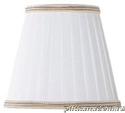 Tiffany World TW14-01.50-bi-oro Абажур для светильника E14, цвет ткани белый с золотым кантом