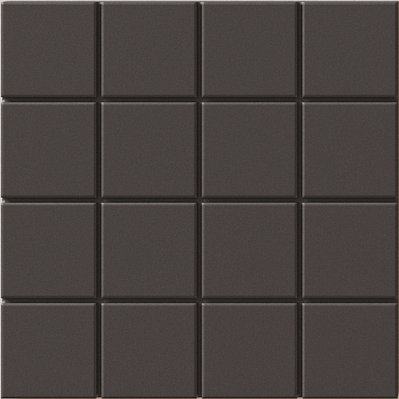 Wow Raster Grid S Basalt Черный Матовый Керамогранит 15x15 см
