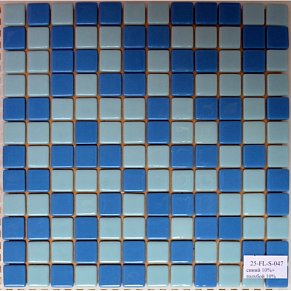MVAPrintMosaic Мозаика стеклянная Микс 25FL-S-047 Синий + Голубой 31,5х31,5 см