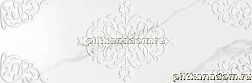 Сeramiche Ricchetti Marble Boutique Chisel Statuario White Белый Глянцевый Ректифицированный Керамогранит 30х90 см