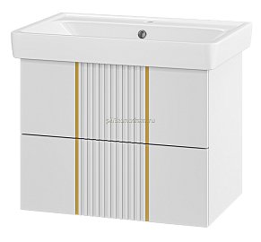Brevita Vega-70 Тумба подвесная 2 ящ. белая