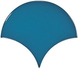 Equipe Scale 23841 Fan Electric Blue Настенная плитка 10,6x12 см