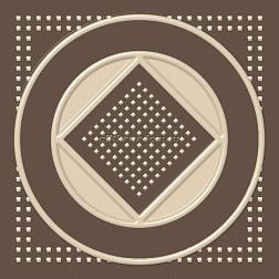 Estima Декоративная вставка Macedonia Beige Коричневая Неполированная 5,8x5,8 см