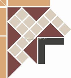 Top Cer Tomar Corner Микс Матовый Угол 16,7x26,1 см