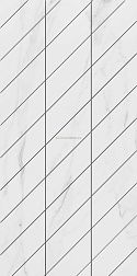 Ametis Supreme Platinum Фальшмозаика SM01 Corner Белый Полированный Декор Правый 29,8x59,8 см