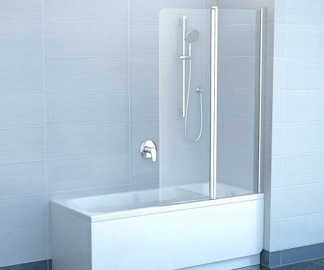 Ravak Chrome Душевая шторка для ванны CVS2-100 правая, satin-transparent