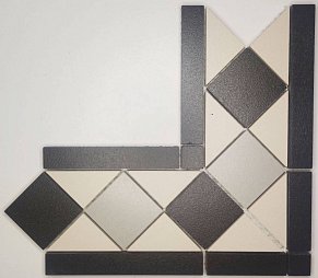 Керамика будущего(CF Systems) Метлахская плитка Карина Микс Матовый Угол 25,3x25,3x12,2