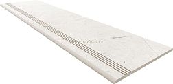 Estima Nolana NL00 White Белая Неполированная Ступень с насечками 30x120 см