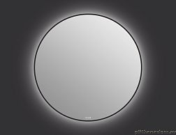 Cersanit 64149 Зеркало Eclipse smart 100x100 с подсветкой круглое в черной рамке