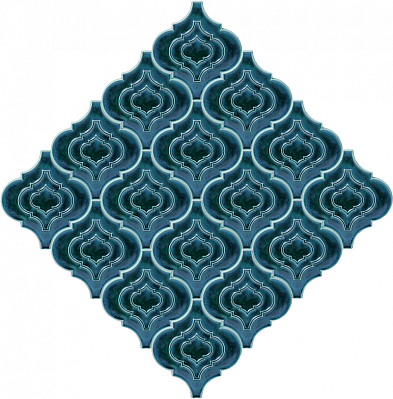 ПентаКерамика Арабеска малая 12 Настенная плитка ручной работы 8,2x9,3 см
