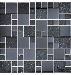 Decor-mosaic Люкс MDL-43 Мозаика (прозрачное стекло + прозрачное стекло с напылением) 30х30 см