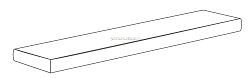 Gardenia Orchidea Just Life Gradone Ang. SX Sbiancato Ступень угловая левая 4x32x100 см