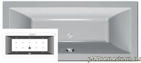 Kolpa San Rapido Акриловая ванна, комплектация Luxus 200x90