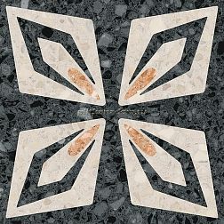 Vives Niza Vietri-R Negro Микс Матовый Декор 20x20 см