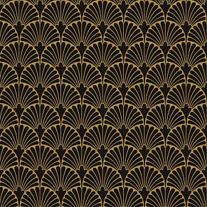 Aparici Art-Deco Black Manhattan Natural Плитка настенная 29,75x29,75 см