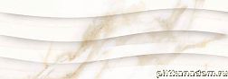 Сeramiche Ricchetti Marble Boutique Wave Calacatta White Бежевый Глянцевый Ректифицированный Керамогранит 30х90 см