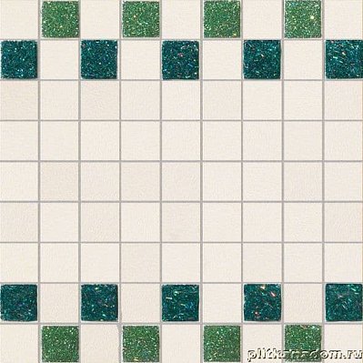 La Fabbrica Montenapoleone Vaniglia Musa Starlight Verde Mosaico Мозаика 30x30