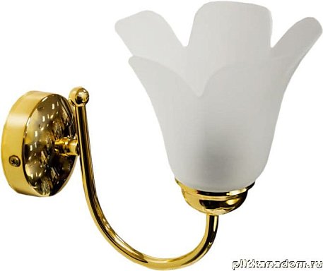 Tiffany World 1001 Cветильник настенный, золото, абажур стекло матовое