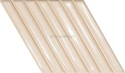 Wow Spike Bars A Deep White Gloss Бежевая Рельефная Настенная плитка 15x25,9 см