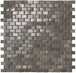 Fap Ceramiche Brickell Grey Brick Mosaico Gloss Мозаика 30x30 см