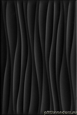 Керама Марацци Карнавал в Венеции 8276 Настенная плитка чёрный волна 20х30