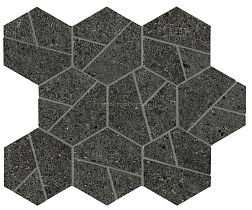 Atlas Concorde Boost Stone Tarmac Mosaico Hex Декор 25х28,5 см