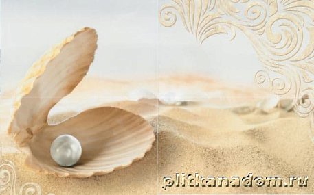 Gracia Ceramica Amalfi 02 Sand Панно 50х80 (из 4-х штук)